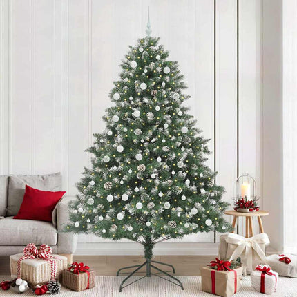 Kunstkerstboom Groen Pvc En Plastic En Staal