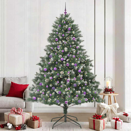 Kunstkerstboom Groen Pvc En Plastic En Staal