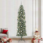 240 cm / met LEDs en witte/grijze ballen