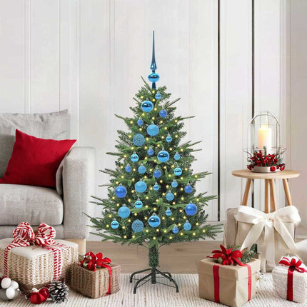 Artificial Pre-Lit Kerstboom Met Ballenset 120 Cm