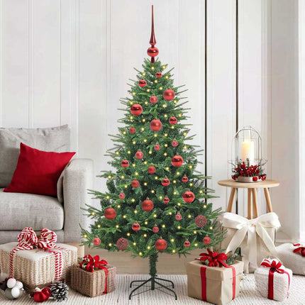 Artificial Pre-Lit Kerstboom Met Ballenset 120 Cm