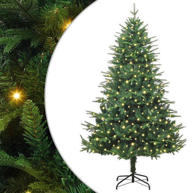 Kunst Kerstboom Met Verlichting 300 Led's Warmwit Pvc En Pe