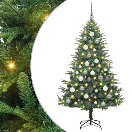 Artificial Pre-Lit Kerstboom Met Ballenset 120 Cm