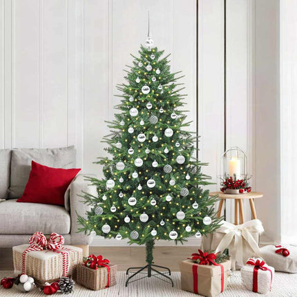 Artificial Pre-Lit Kerstboom Met Ballenset 120 Cm