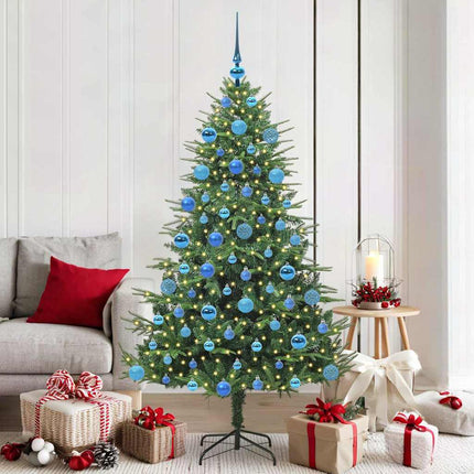 Artificial Pre-Lit Kerstboom Met Ballenset 120 Cm