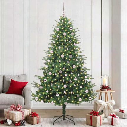 Artificial Pre-Lit Kerstboom Met Ballenset 120 Cm