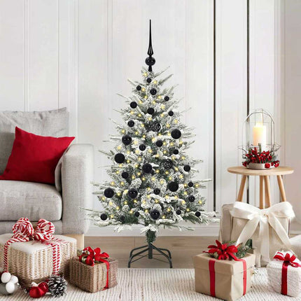 Artificial Pre-Lit Kerstboom Met Ballenset 120 Cm
