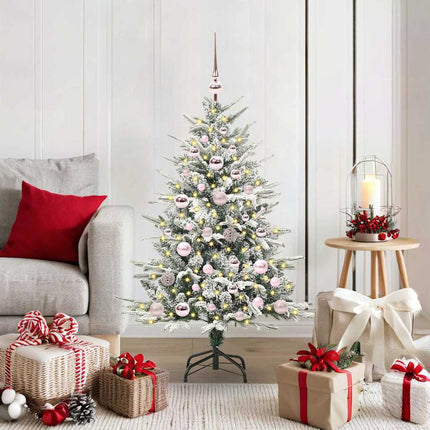 Artificial Pre-Lit Kerstboom Met Ballenset 120 Cm