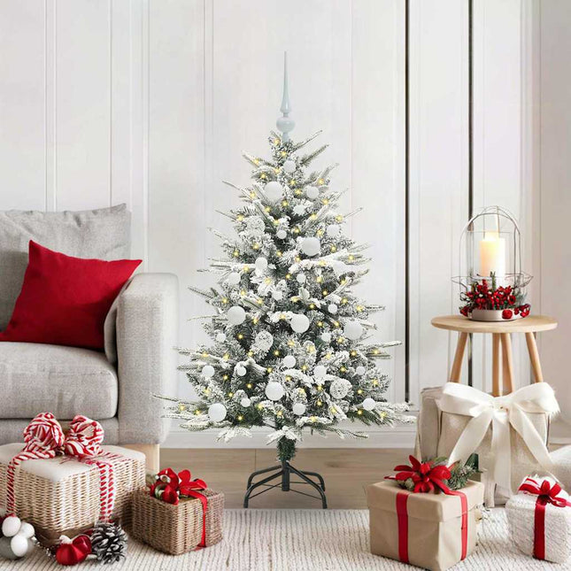 Artificial Pre-Lit Kerstboom Met Ballenset Groen 120 Cm
