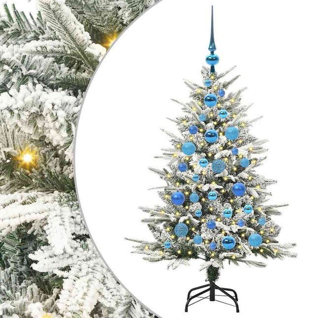 Artificial Pre-Lit Kerstboom Met Ballenset Groen 120 Cm
