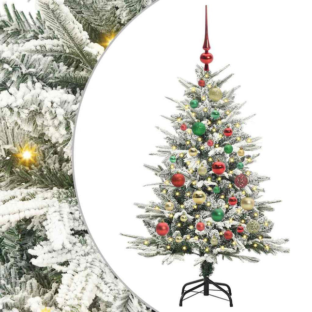 Artificial Pre-Lit Kerstboom Met Ballenset Groen 120 Cm