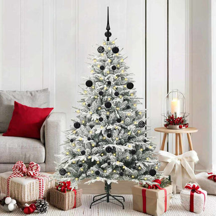 Artificial Pre-Lit Kerstboom Met Ballenset 120 Cm