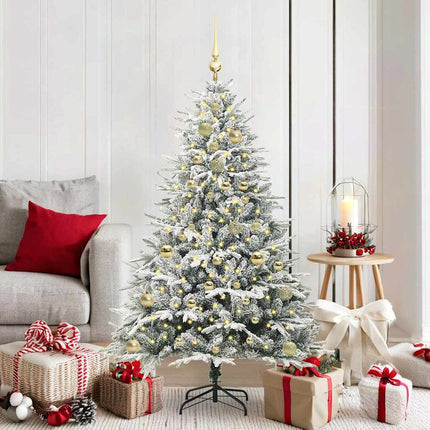 Artificial Pre-Lit Kerstboom Met Ballenset 120 Cm