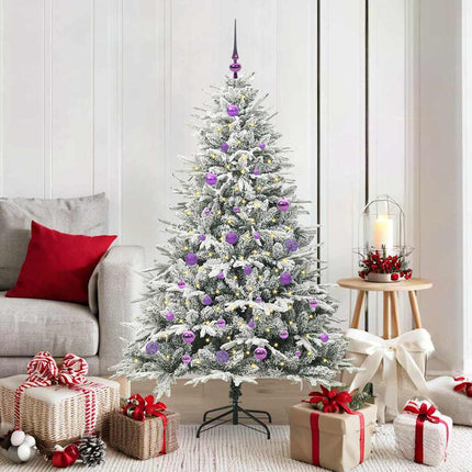 Artificial Pre-Lit Kerstboom Met Ballenset 120 Cm