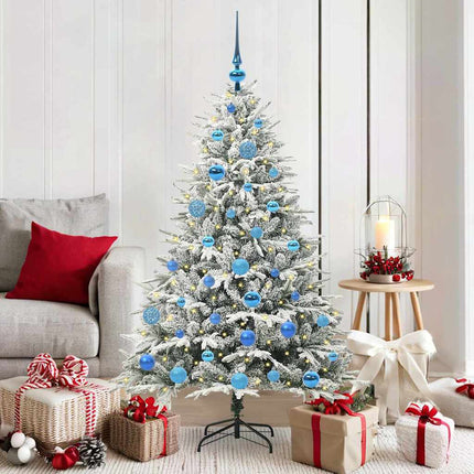 Artificial Pre-Lit Kerstboom Met Ballenset 120 Cm