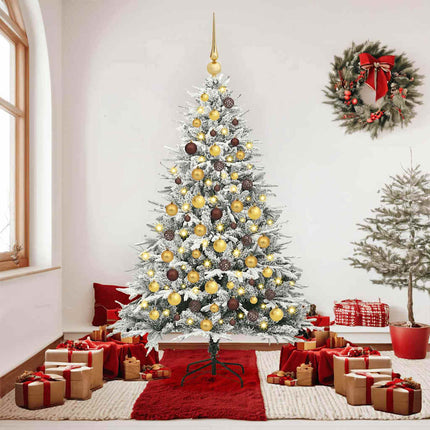 Artificial Pre-Lit Kerstboom Met Ballenset 120 Cm