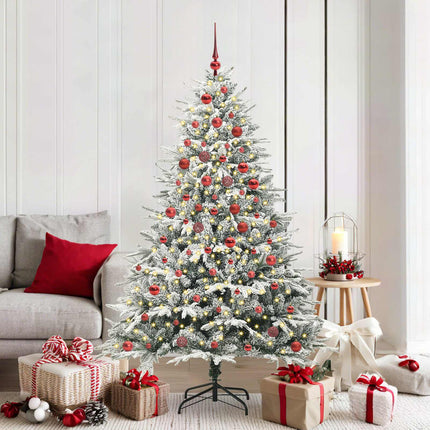 Artificial Pre-Lit Kerstboom Met Ballenset 120 Cm