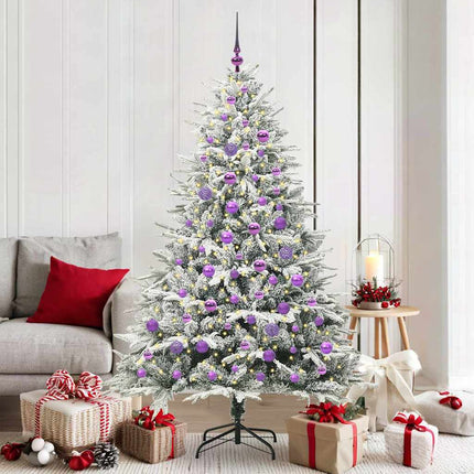 Artificial Pre-Lit Kerstboom Met Ballenset 120 Cm
