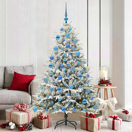 Artificial Pre-Lit Kerstboom Met Ballenset 120 Cm