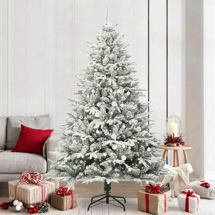 Artificial Pre-Lit Kerstboom Met Ballenset 120 Cm