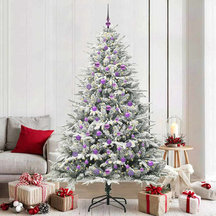 Artificial Pre-Lit Kerstboom Met Ballenset 120 Cm