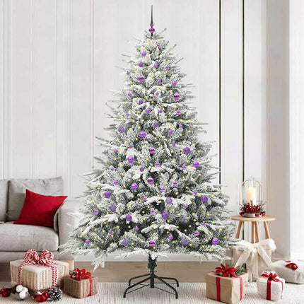Artificial Pre-Lit Kerstboom Met Ballenset 120 Cm