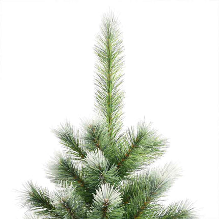 Kunstmatige Scharnierende Kerstboom Met Bedekte Sneeuw Warmwit