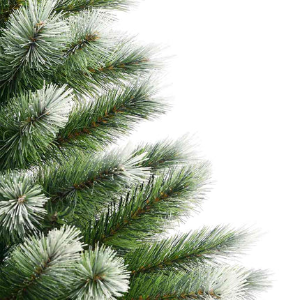 Kunstmatige Scharnierende Kerstboom Met Bedekte Sneeuw Warmwit