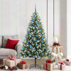 180 cm / met LEDs en blauwe ballen