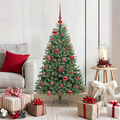 Kunstmatige Inklapbare Kerstboom Groen 120 cm PVC en Metaal