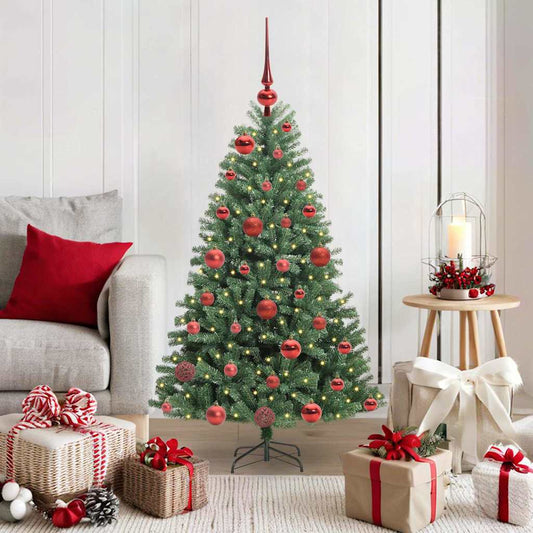 Kunstmatige Inklapbare Kerstboom Groen 120 cm PVC en Metaal