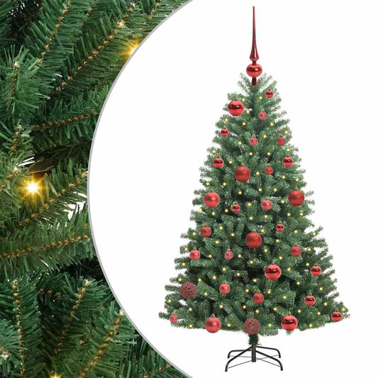 Kunstmatige Inklapbare Kerstboom Groen 120 cm PVC en Metaal