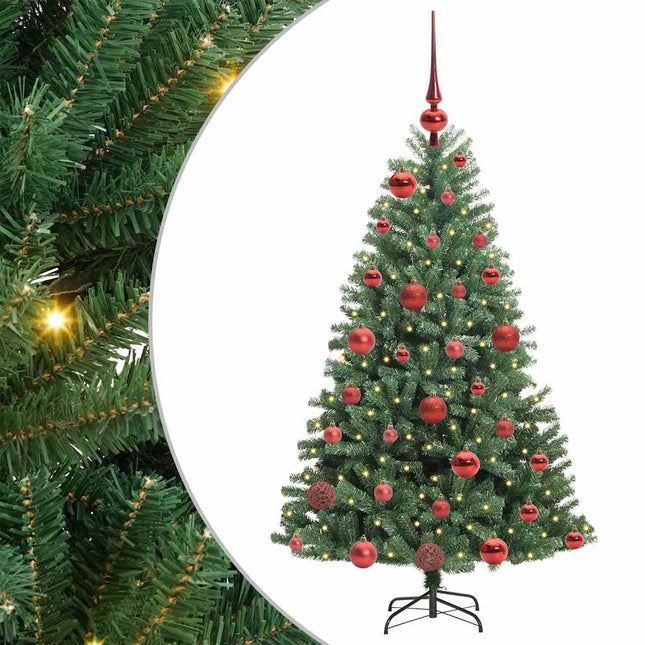 Kunstmatige Inklapbare Kerstboom Groen 120 Cm Pvc En Metaal