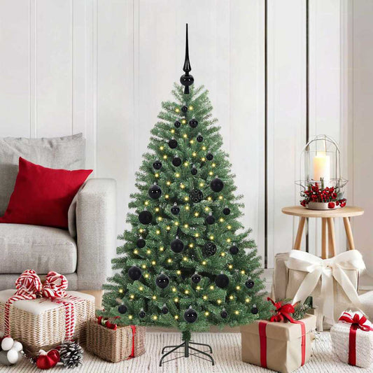 Kunstmatige Inklapbare Kerstboom Groen 120 cm PVC en Metaal