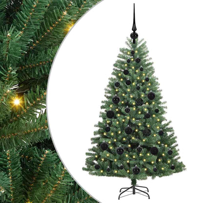 Kunstmatige Inklapbare Kerstboom Groen 120 cm PVC en Metaal