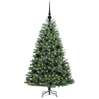 Kunstmatige Inklapbare Kerstboom Groen 120 cm PVC en Metaal