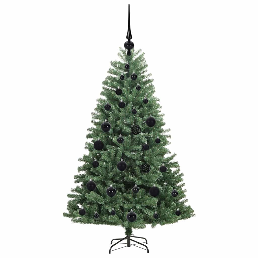 Kunstmatige Inklapbare Kerstboom Groen 120 cm PVC en Metaal