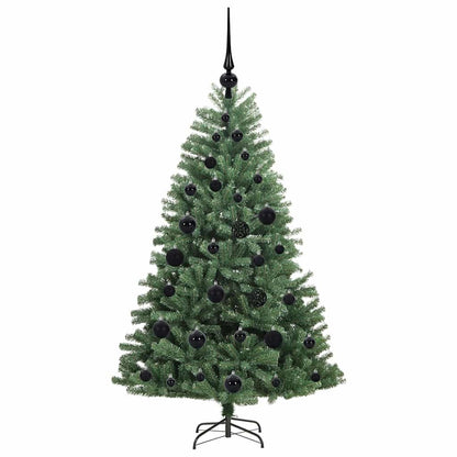 Kunstmatige Inklapbare Kerstboom Groen 120 cm PVC en Metaal