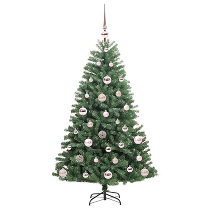 Kunstmatige Inklapbare Kerstboom Groen 120 cm PVC en Metaal