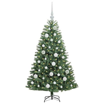 Kunstmatige Inklapbare Kerstboom Groen 120 cm PVC en Metaal