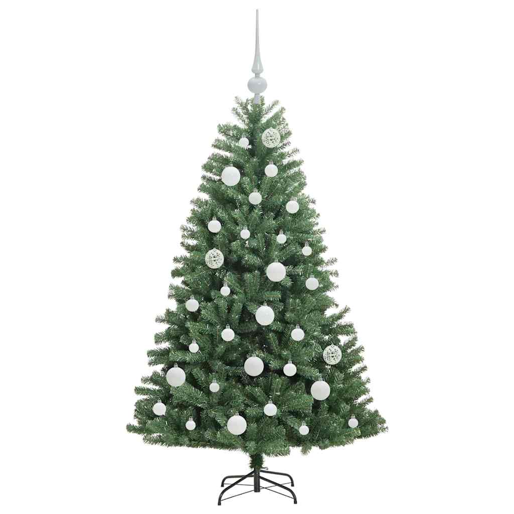 Kunstmatige Inklapbare Kerstboom Groen 120 cm PVC en Metaal