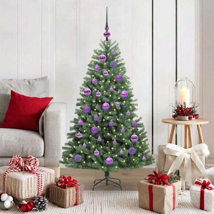 Kunstmatige Inklapbare Kerstboom Groen 120 cm PVC en Metaal