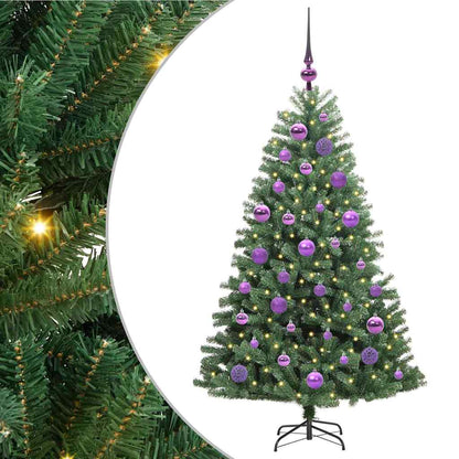 Kunstmatige Inklapbare Kerstboom Groen 120 cm PVC en Metaal