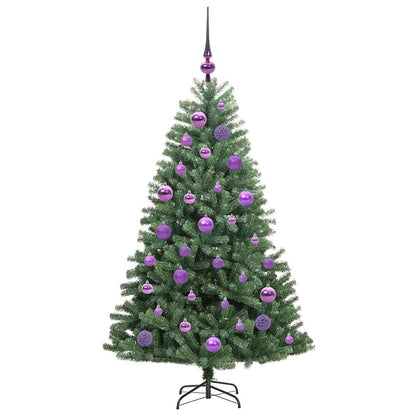 Kunstmatige Inklapbare Kerstboom Groen 120 cm PVC en Metaal