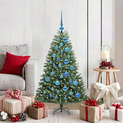 Kunstmatige Inklapbare Kerstboom Groen 120 cm PVC en Metaal
