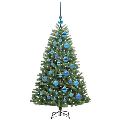 Kunstmatige Inklapbare Kerstboom Groen 120 cm PVC en Metaal