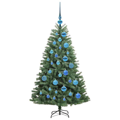 Kunstmatige Inklapbare Kerstboom Groen 120 cm PVC en Metaal