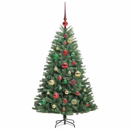 Kunstmatige Inklapbare Kerstboom Groen 120 cm PVC en Metaal
