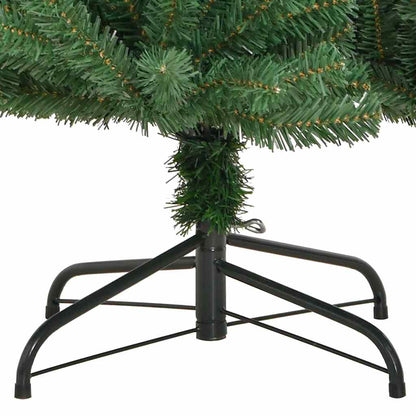 Kunstmatige Inklapbare Kerstboom Groen 150 cm PVC en Metaal