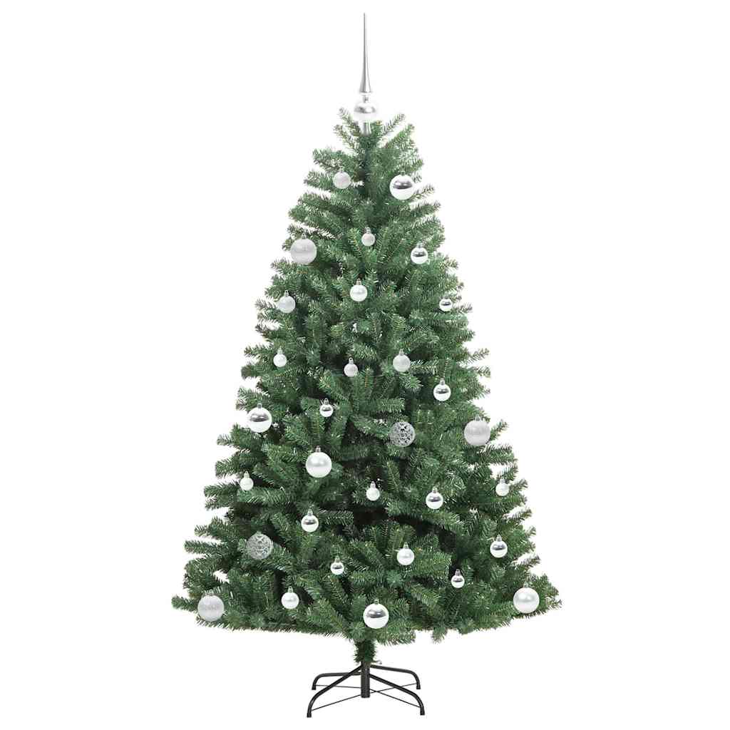 Kunstmatige Inklapbare Kerstboom Groen 150 cm PVC en Metaal